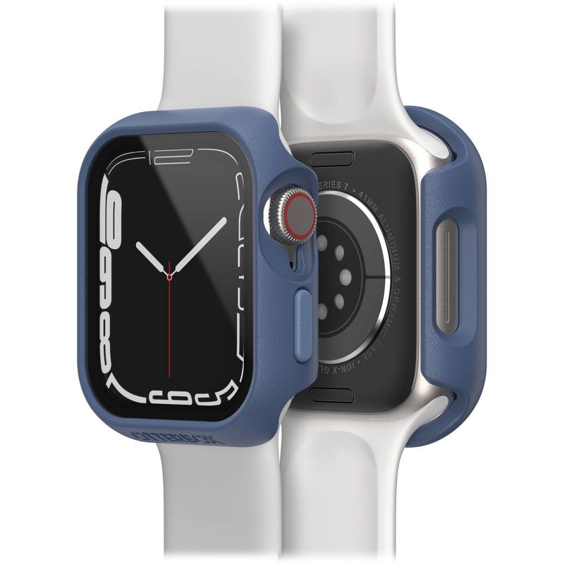 OtterBox Apple Watch Series 9/8/7 41mm Eclipse Bumper with Screen Protection Case - Baby Blue Jeans, 1 of 6