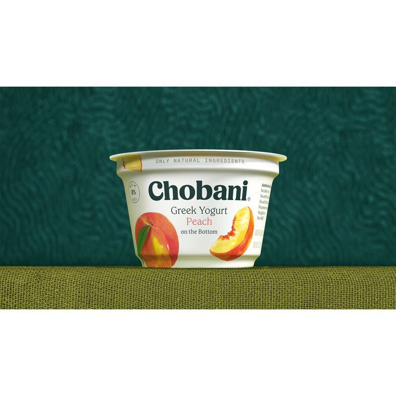 Chobani Peach on the Bottom Nonfat Greek Yogurt - 5.3oz, 6 of 10