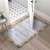 Modern Bordered Area Rug Washable Border Rug Living Room Rug Soft Low Pile Rug - 3 of 4