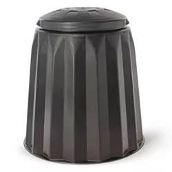 Tumbleweed 220 Liter Gedye Recycling and Composting Bin for Organic Waste in Home and Garden, Made From 100 Percent Recycled Plastic, Black
