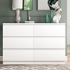 CIPACHO Modern 6 Drawer Double Dresser Spacious Storage Chest for Bedroom Closet Living Room with Ample Space to Keep Home Tidy - 2 of 4