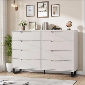 Nasitip 8 Drawer Dresser for Bedroom, 55"Freestanding Horizontal Drawer with Storage,for Home Office - 1 of 4
