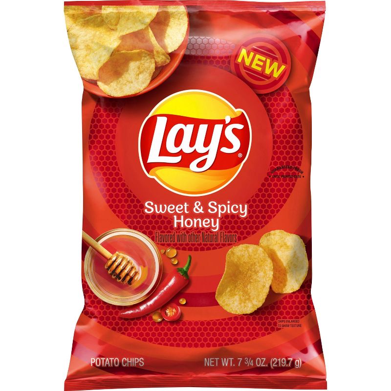 Frito-Lay Lay&#39;s Sweet &#38; Spicy Honey Flavored Chips - 7.75oz, 1 of 5