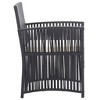 vidaXL Garden armchairs with cushions 2 units synthetic rattan black - 4 of 4