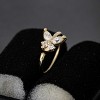 Jewelry Avalanche 14K Gold Butterfly Marquise Diamond Nose Hoop Ring, 20G, 8mm, Twist-open - 3 of 4