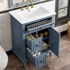 Bella Depot 24" Bathroom Vanity Cabinet with Sink and Two Drawers - 3 of 4