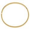 Black Bow Jewelry 5mm 14k Yellow Gold Polished Domed Hinged Bangle Bracelet, 8 Inch - 2 of 4