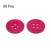 Unique Bargains Sewing Resin Round Flat 4-Hole Replacement Craft Buttons 20 Pcs - 3 of 4