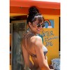 Sporti Sporti x Stef Corgel Isla Palm Shadow Strappy Bikini Top Blue Medium - 3 of 4