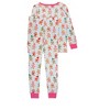 RuffleButts SoftSnooze Girls Holiday Ruffle Long Sleeve Pajama Set - 2 of 2