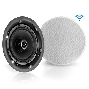 Pyle 6.5'' In-Wall/In-Ceiling Bluetooth Speaker System with Magnetic Grill - 1 of 4