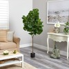 Nearly Natural 6-ft Fiddle Leaf Fig Artificial Tree - image 3 of 4