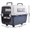 Lyngins Rolling Airline-Approved Plastic Dog Kennel, Sturdy Travel Dog Crate with Ventilation, Easy-Clean Design for Small/Large Pets, Pet Transport - 2 of 4