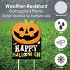 Big Dot of Happiness Jack-O'-Lantern Halloween - Party Decorations - Kids Halloween Party Welcome Yard Sign - 3 of 4