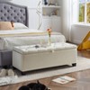 NicBex Modern 48" Storage Bench Wood Accent Stools with Button Tufted for Bedroom and Entryway - 2 of 4