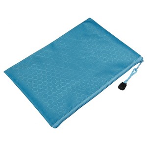 Unique Bargains Waterproof Cloth Zipper Home Office Travel File Bags 10 Pcs - 1 of 4
