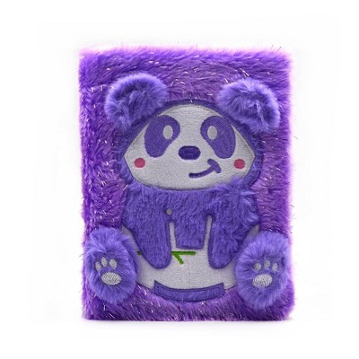 Lined Faux Fur Journal Panda - More Than Magic™