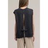 Women's Open Tie Back Sweater Vest - MOD REF - 3 of 3