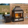 EAGLE PEAK Outdoor Patio Propane Gas Fireplace w/ Side Table Tank & PVC Cover 50,000 BTU - 2 of 4