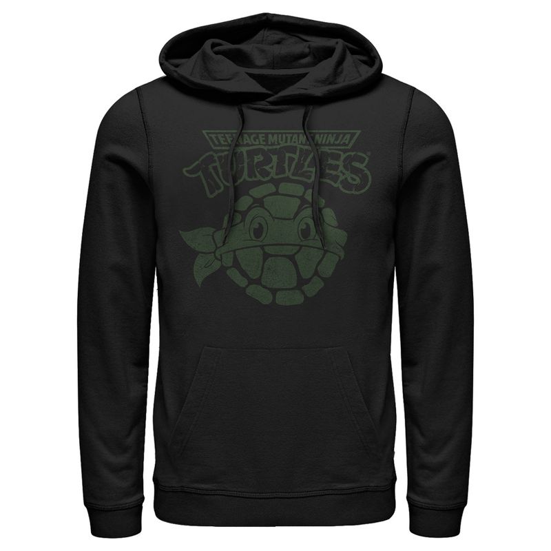Men's Teenage Mutant Ninja Turtles Donatello Face Logo Pull Over Hoodie, 1 of 5