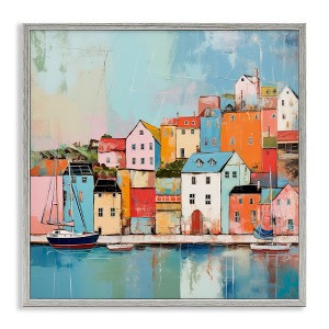 Stupell Industries Seaside Neighborhood Painting, 17" x 17" - 1 of 4