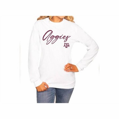 Women's Texas A&M University Long Sleeve Crew Tee - Gameday Couture