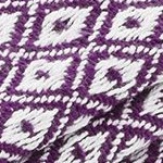 eggplant & white  mini diamond