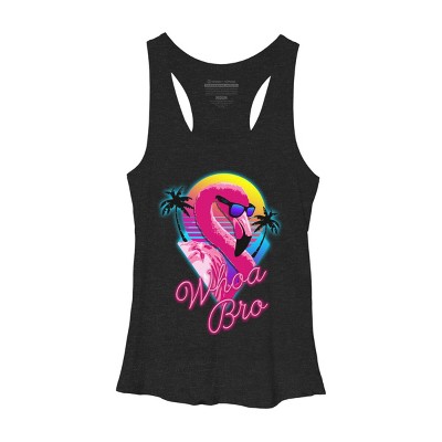 Women's Design By Humans Whoa Bro By tararisingnc Racerback Tank Top