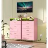 Modern 5-Drawer Tall Dresser for Bedroom, Wood Chest of Drawers with Silent Closing Slides - 2 of 4