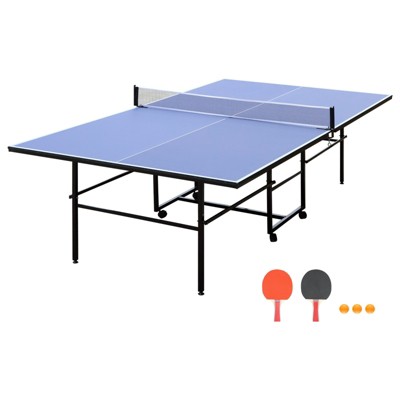 VisioGear Game Table, Foldable Tennis Table, Portable Ping Pong Table Set for Indoor Outdoor