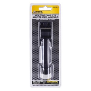 Brinks Commercial Steel Matte Brass/Black Kick-Down Door Holder Mounts to door 1 in. - 1 of 4