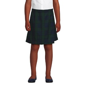 Lands' End School Uniform Kids Plaid A Line Tab Skort Top of Knee - 1 of 4