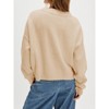 Women's V Neck Sweaters Long Sleeve Oversized Loose Pullover Ribbed Knit Sweater Tops - 4 of 4
