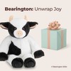 Bearington Cowlin The Cow Plush Toy: 15" Tall Friendly Stuffed Farm Animal, Black & White with Velour Faux-Fur - 4 of 4