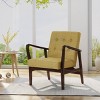 Marcola Mid Century Modern Upholstered Wood Framed Club Chair - Christopher Knight Home - 2 of 4