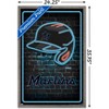 Trends International MLB Miami Marlins - Neon Helmet 23 Framed Wall Poster Prints - 3 of 4