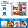 4.3 Cu.Ft Mini Fridge with Freezer, Single Door Mini Fridge, 7 Settings Temperature Adjustable - image 3 of 4