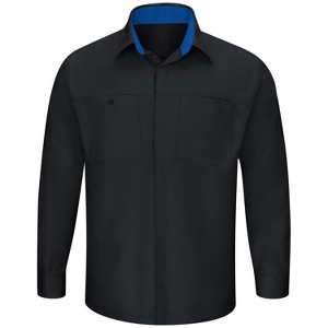 Red Kap Men's Long Sleeve Performance Plus Shop Shirt With Oilblok Technology - 1 of 4
