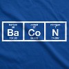 Mens The Chemistry Of Bacon T Shirt Funny Nerdy Graphic Periodic Table Science - Crazy Dog Men's T Shirt - 2 of 4