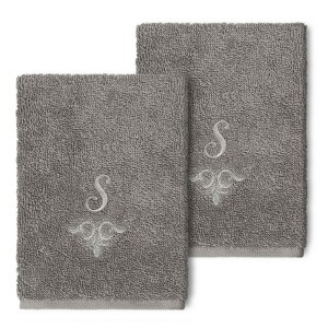 Linum Home Textiles 100% Turkish Cotton MONICA 2PC Embellished Washcloth Set - 1 of 1