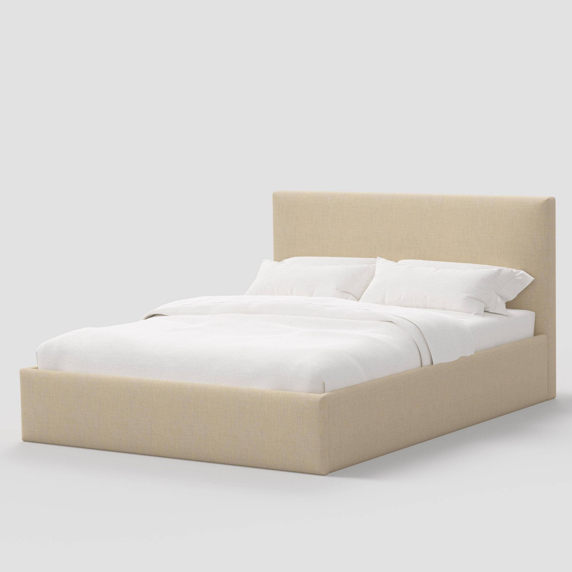 Full Square Low Platform Bed in Linen - Threshold™