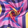 INSPIRE CHIC Women's Colorful Striped Satin Square Neck Scarves Neckerchief 1Pc - 4 of 4