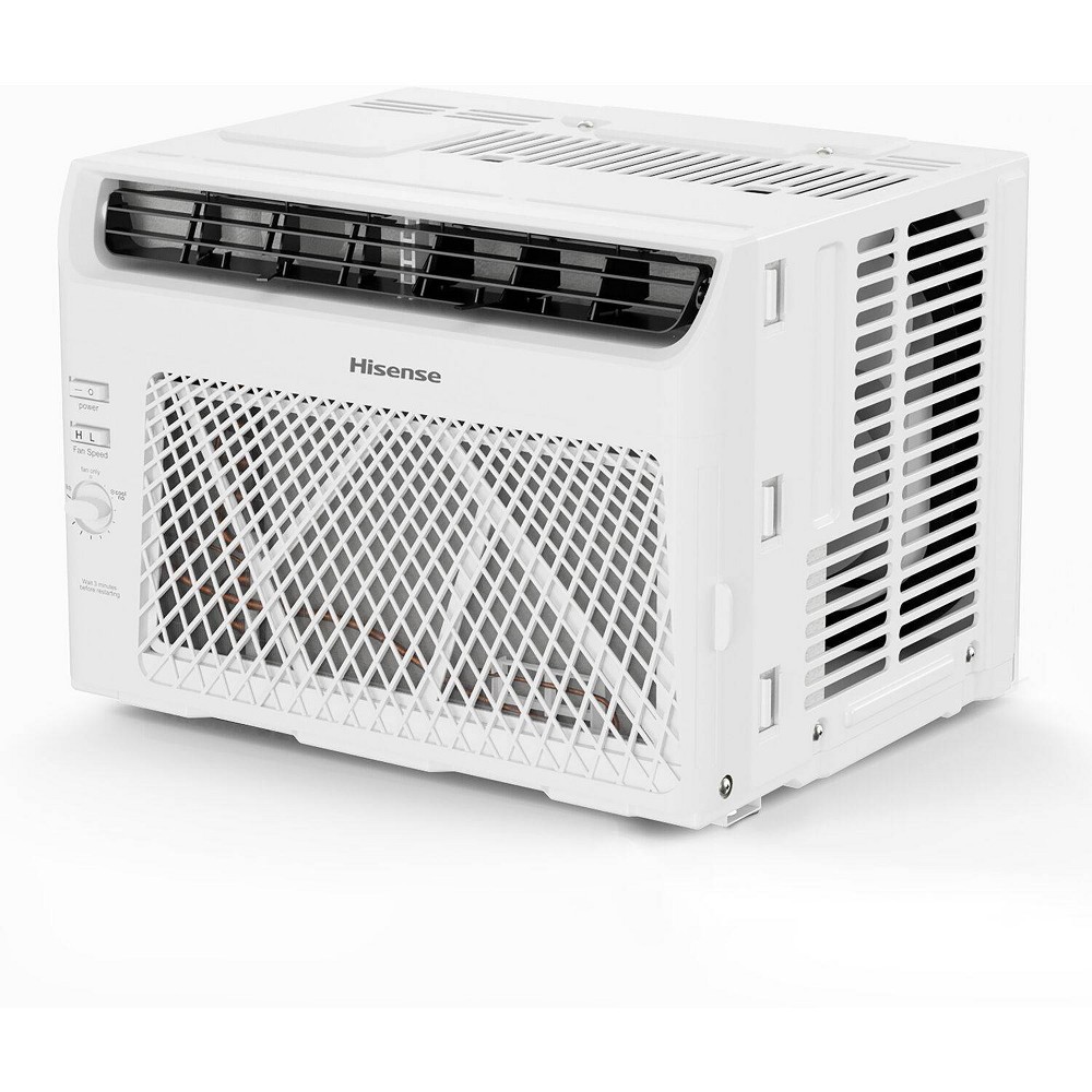 Hisense 5000 BTU Window Air Conditioner with Mechanical Rotary Controls: 2-Way Air Direction, 2 Speeds, 115V, 100-300 sq. ft.