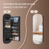 Jewelry Cabinet, LED Accessory Organizer with Mirror, Lockable 3.9 x 16.5 x 42.5 Inches - 2 of 4