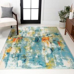 JONATHAN Y Contemporary POP Modern Abstract Waterfall Area Rug - 1 of 4