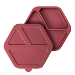 Tiny Twinkle Silicone Suction Divided Plate Baby/Toddler Dish for Independent Eating - 1 of 4