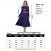 BLUEMING Womens Long Sleeve A-Line Dress High Wasit Ruffle Tiered Dress Shirred Smocked Flowy Maxi Dress - 4 of 4