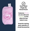 Wicked x Yoobi Pencil Pouch Wicked Gingham Dual Sided Single Zip Case with Glinda and Elphaba Designs Gifting - 2 of 4