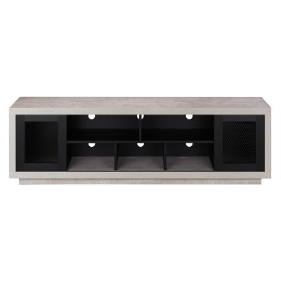 Valla Industrial TV Stand for TVs up to 70" Black - HOMES: Inside + Out