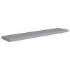 vidaXL Floating Wall Shelves 4 pcs Gray 47.2 inches x9.3 inches x1.5 inches  MDF - 3 of 4